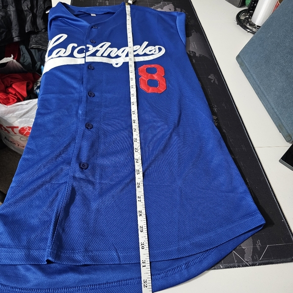 Kobe Bryant Los Angeles Dodgers Jersey Mens Sz LG - Picture 7 of 8